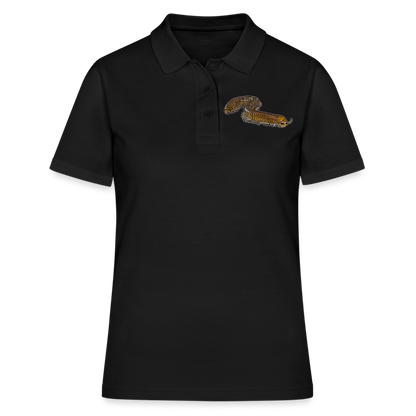 Frauen Polo Shirt Telodeinopus aoutii - Schwarz