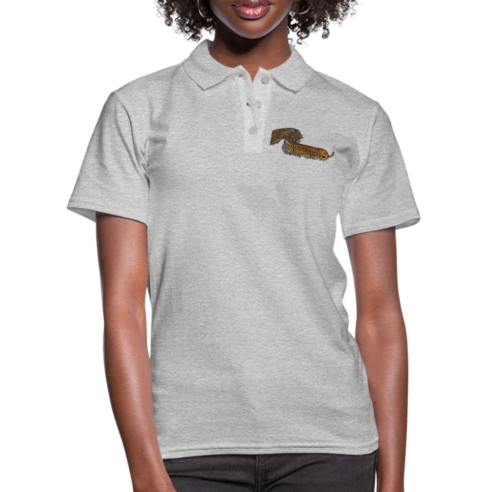Frauen Polo Shirt Telodeinopus aoutii - Grau meliert