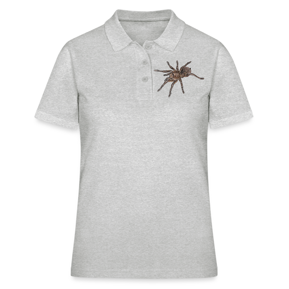 Frauen Polo Shirt Theraphosa stirmi juvenile - Grau meliert