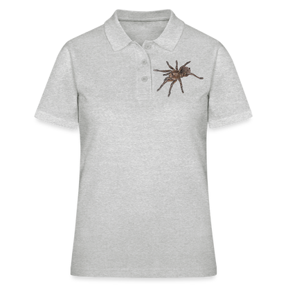 Frauen Polo Shirt Theraphosa stirmi juvenile - Grau meliert