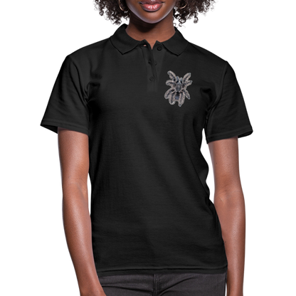 Frauen Polo Shirt Tliltocatl albopilosus - Schwarz