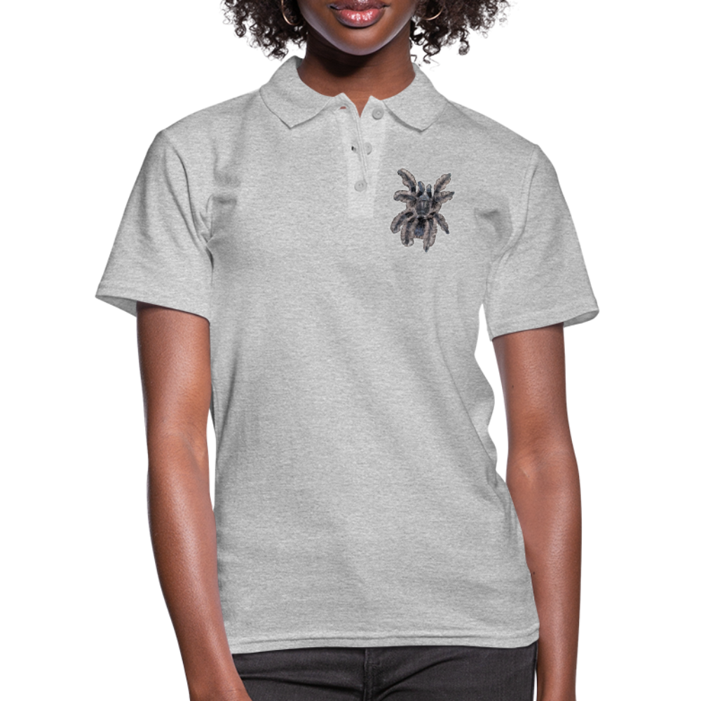 Frauen Polo Shirt Tliltocatl albopilosus - Grau meliert
