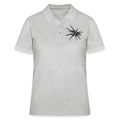 Frauen Polo Shirt Tliltocatl vagans - Grau meliert