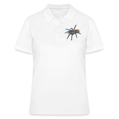Frauen Polo Shirt Chromatopelma cyaneopubescens - weiß