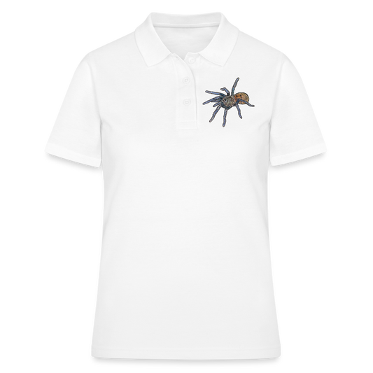 Frauen Polo Shirt Chromatopelma cyaneopubescens - weiß