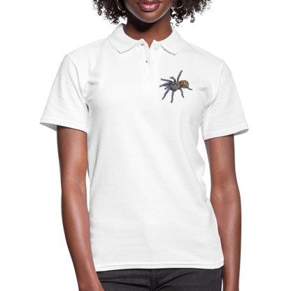 Frauen Polo Shirt Chromatopelma cyaneopubescens - weiß