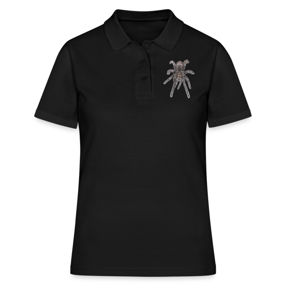 Frauen Polo Shirt Pamphobeteus sp Machala juvenile - Schwarz