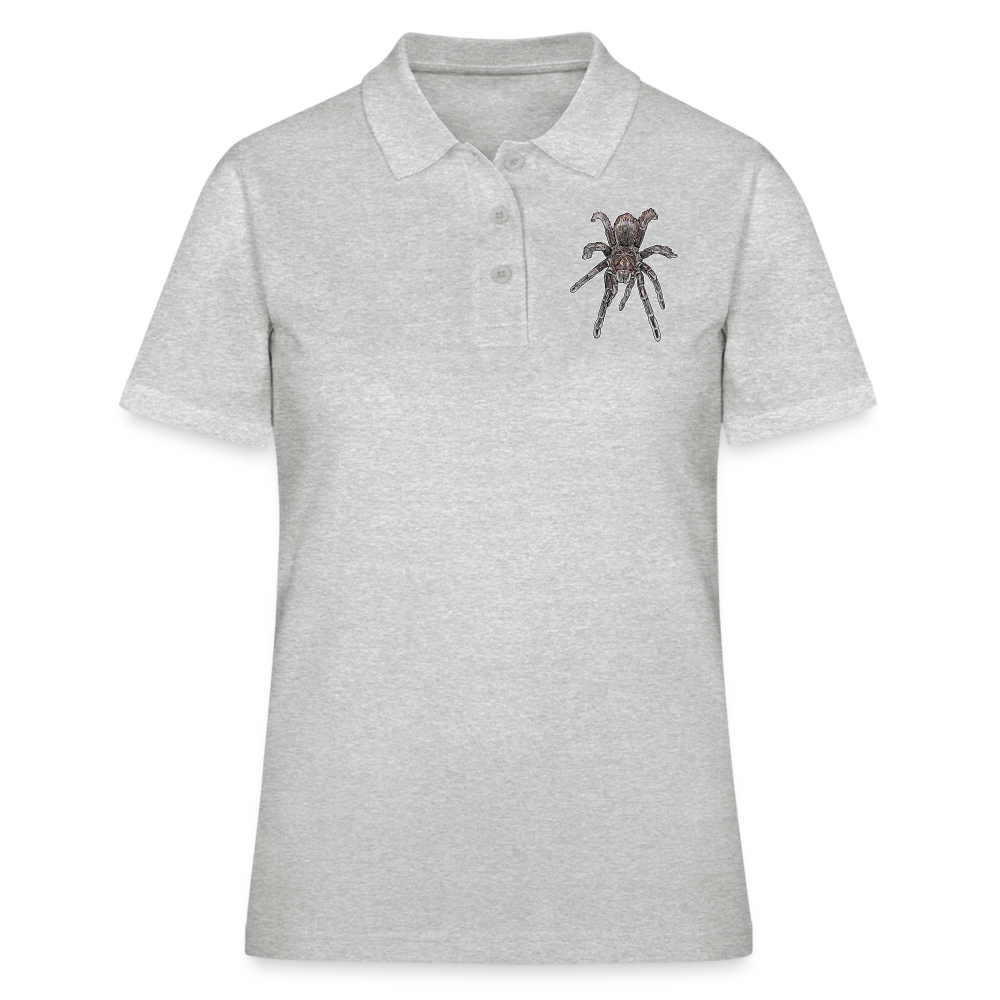 Frauen Polo Shirt Pamphobeteus sp Machala juvenile - Grau meliert
