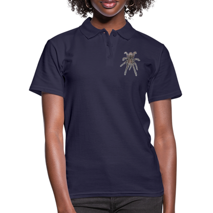 Frauen Polo Shirt Pamphobeteus sp Machala juvenile - Navy