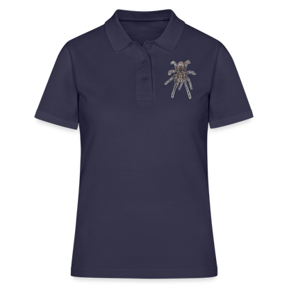 Frauen Polo Shirt Pamphobeteus sp Machala juvenile - Navy