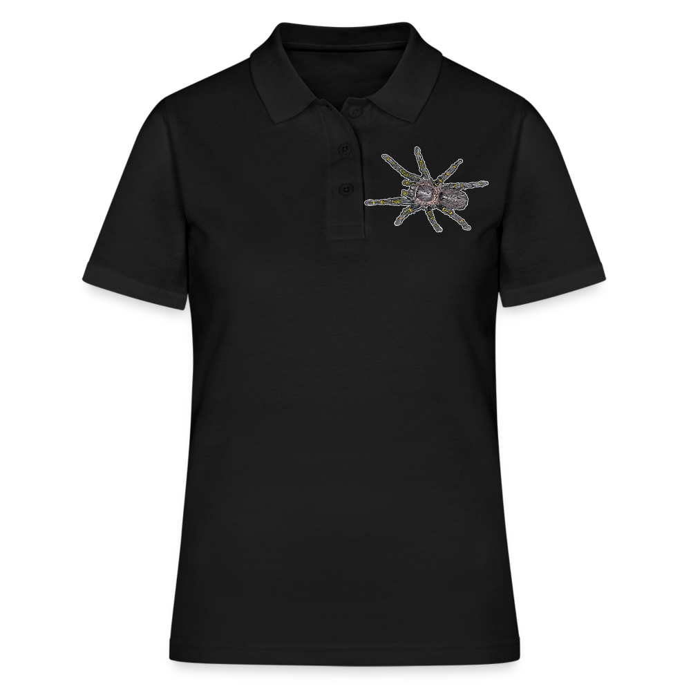 Frauen Polo Shirt Grammostola pulchripes - Schwarz