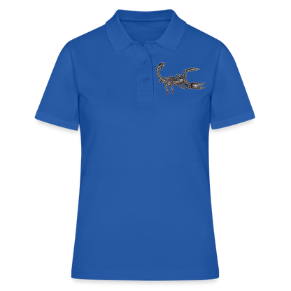 Frauen Polo Shirt Heterometrus silenus - Royalblau