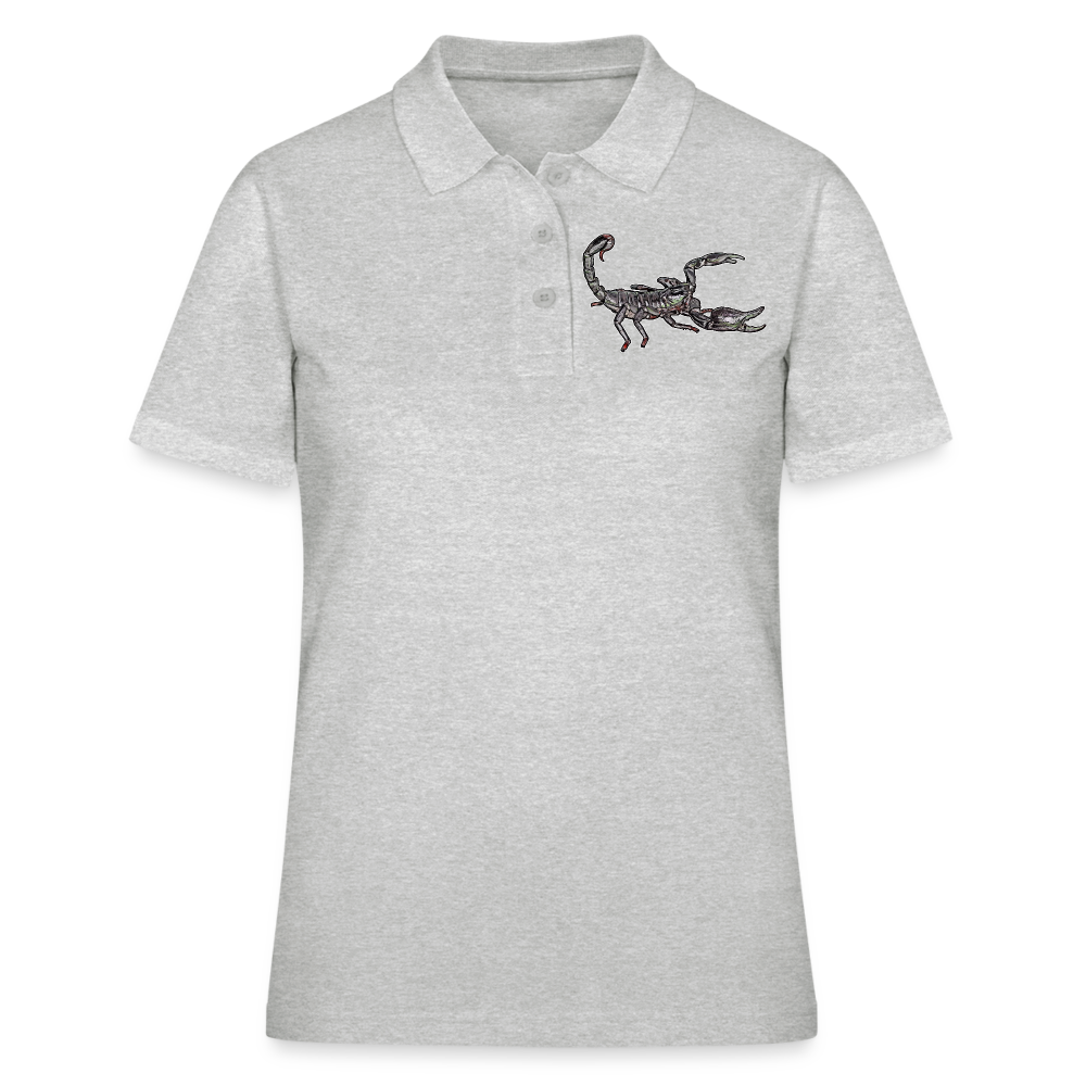 Frauen Polo Shirt Heterometrus silenus - Grau meliert