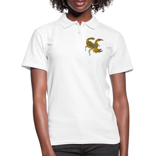 Frauen Polo Shirt Scorpio maurus palmatus - weiß