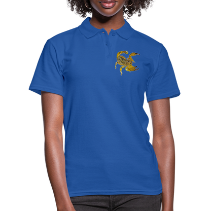 Frauen Polo Shirt Scorpio maurus palmatus - Royalblau