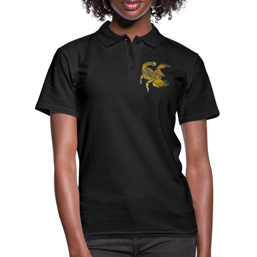 Frauen Polo Shirt Scorpio maurus palmatus - Schwarz