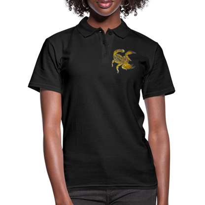 Frauen Polo Shirt Scorpio maurus palmatus - Schwarz