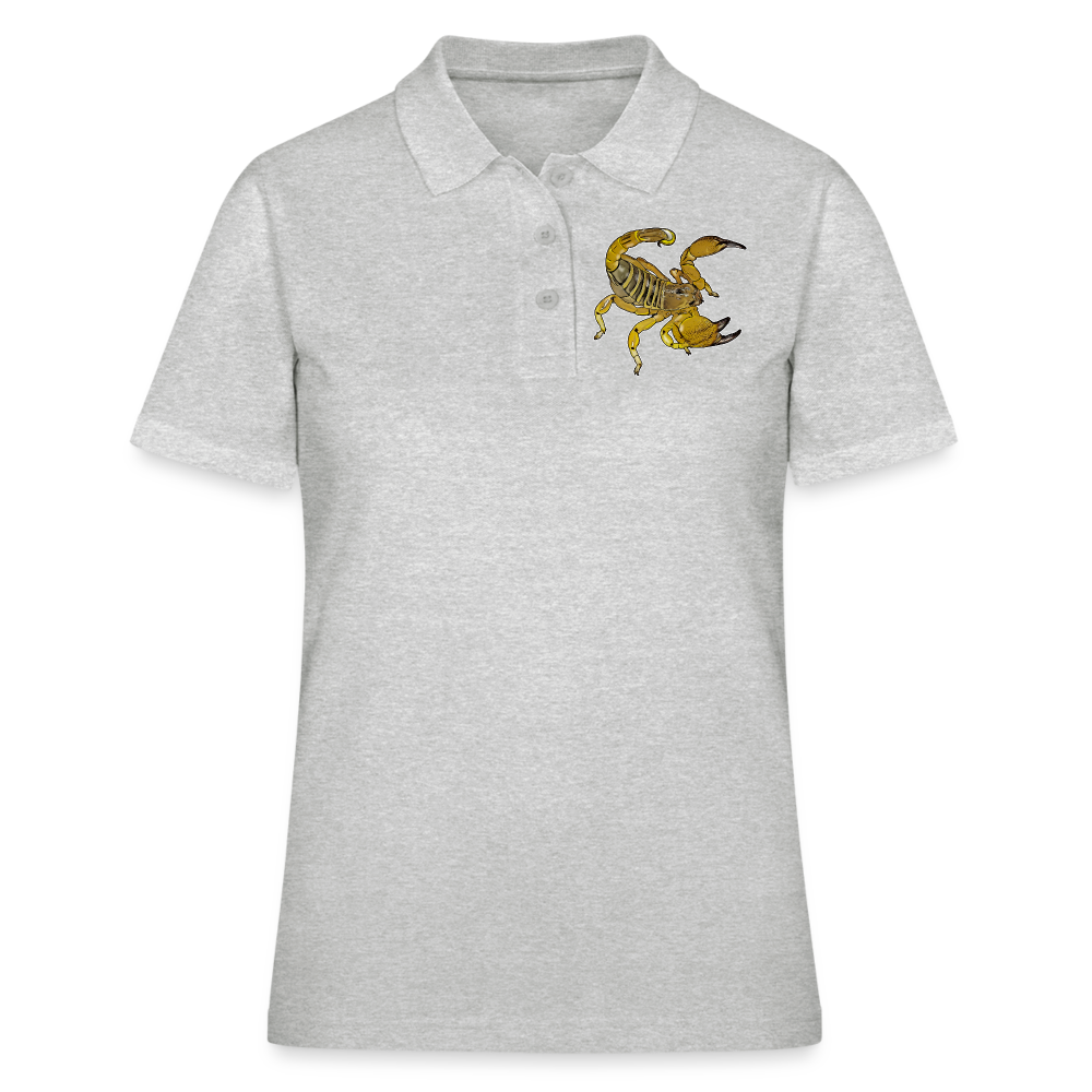 Frauen Polo Shirt Scorpio maurus palmatus - Grau meliert