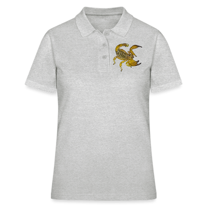 Frauen Polo Shirt Scorpio maurus palmatus - Grau meliert