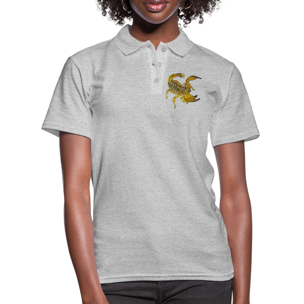 Frauen Polo Shirt Scorpio maurus palmatus - Grau meliert