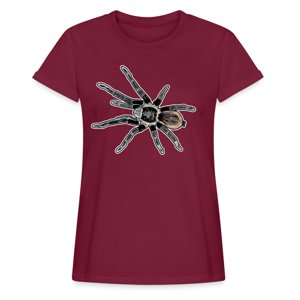 Frauen Oversized T-Shirt Tliltocatl vagans - Bordeaux