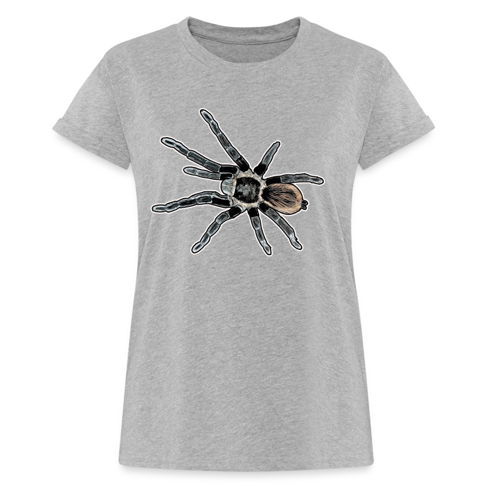 Frauen Oversized T-Shirt Tliltocatl vagans - Grau meliert