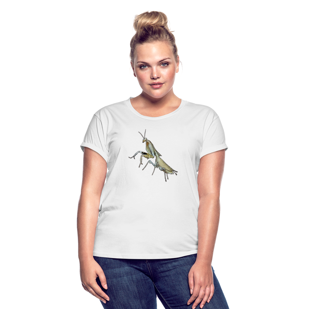 Frauen Oversized T-Shirt Deroplatys truncata - weiß