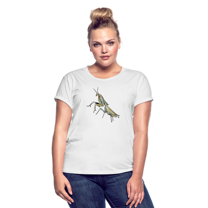 Frauen Oversized T-Shirt Deroplatys truncata - weiß