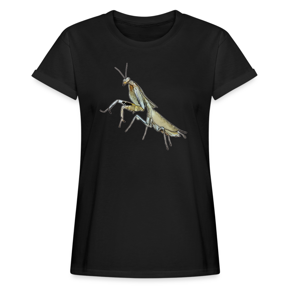 Frauen Oversized T-Shirt Deroplatys truncata - Schwarz