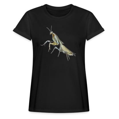 Frauen Oversized T-Shirt Deroplatys truncata - Schwarz