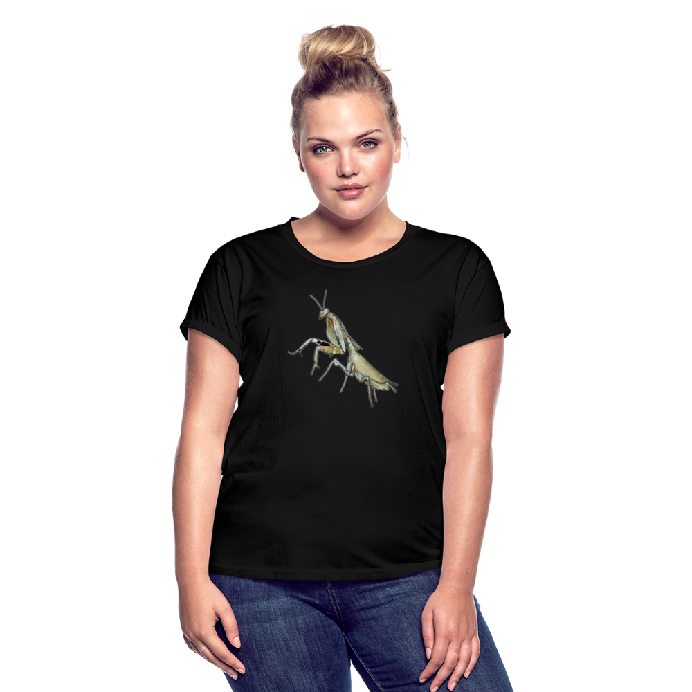 Frauen Oversized T-Shirt Deroplatys truncata - Schwarz
