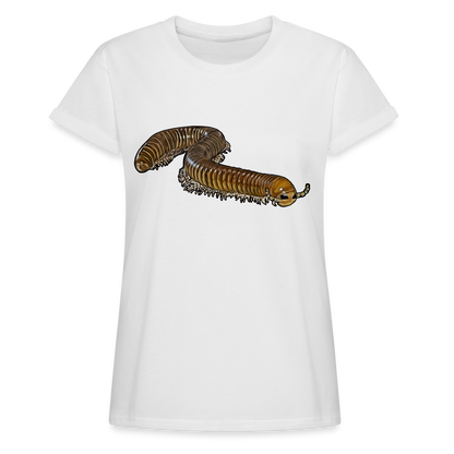 Frauen Oversized T-Shirt Telodeinopus aoutii - weiß