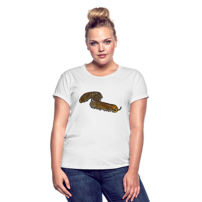 Frauen Oversized T-Shirt Telodeinopus aoutii - weiß