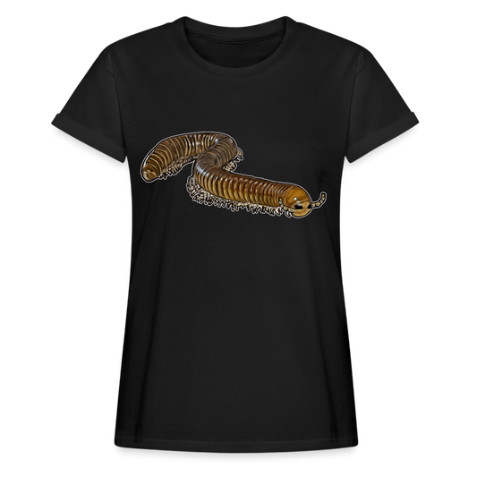 Frauen Oversized T-Shirt Telodeinopus aoutii - Schwarz