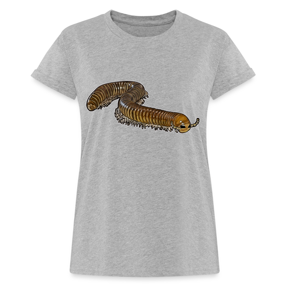 Frauen Oversized T-Shirt Telodeinopus aoutii - Grau meliert