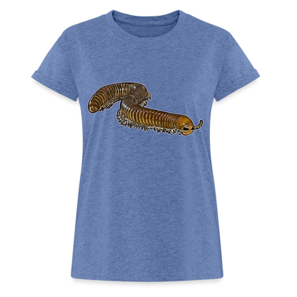 Frauen Oversized T-Shirt Telodeinopus aoutii - Denim meliert