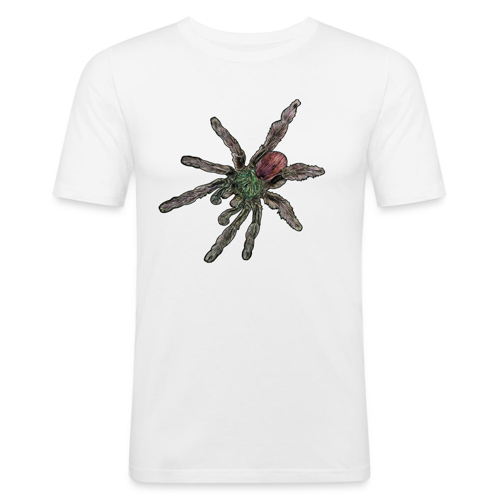 Männer Slim Fit T-Shirt Caribena versicolor - weiß