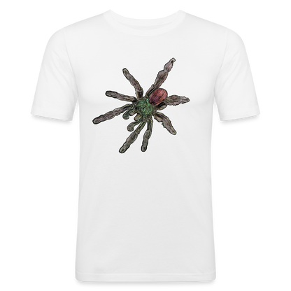 Männer Slim Fit T-Shirt Caribena versicolor - weiß