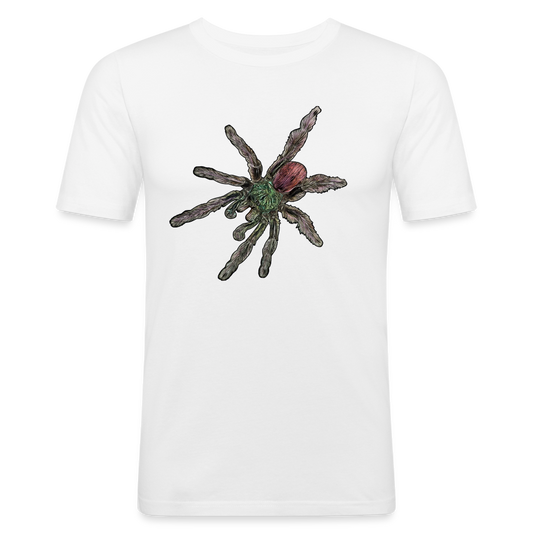 Männer Slim Fit T-Shirt Caribena versicolor - weiß