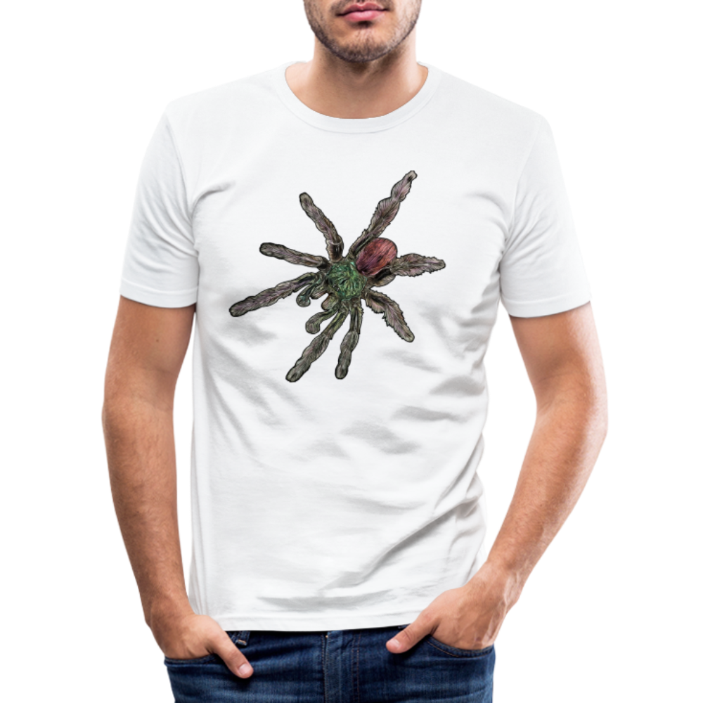 Männer Slim Fit T-Shirt Caribena versicolor - weiß