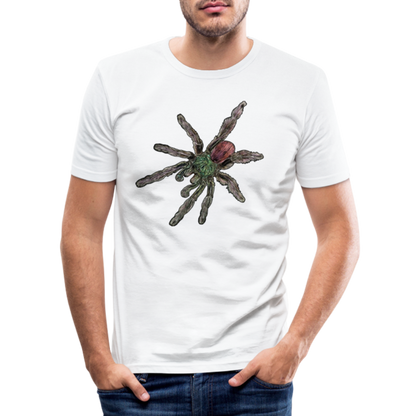 Männer Slim Fit T-Shirt Caribena versicolor - weiß