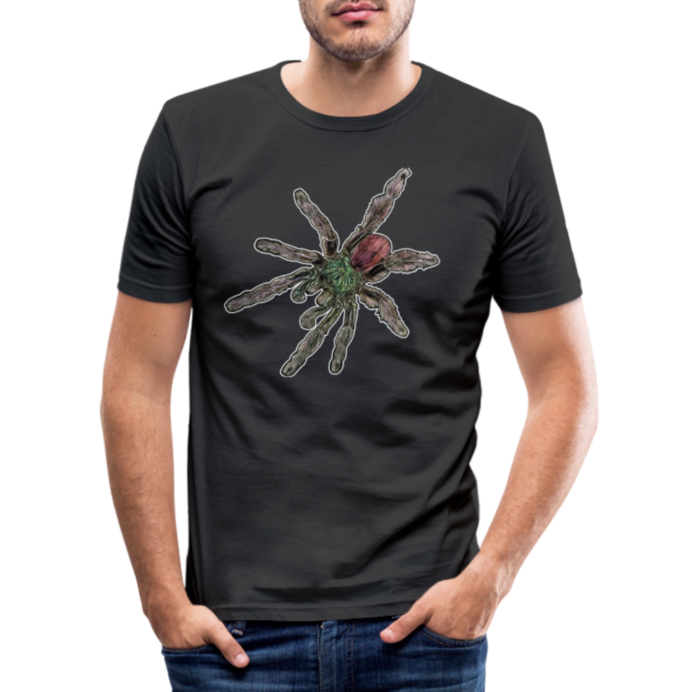 Männer Slim Fit T-Shirt Caribena versicolor - Schwarz