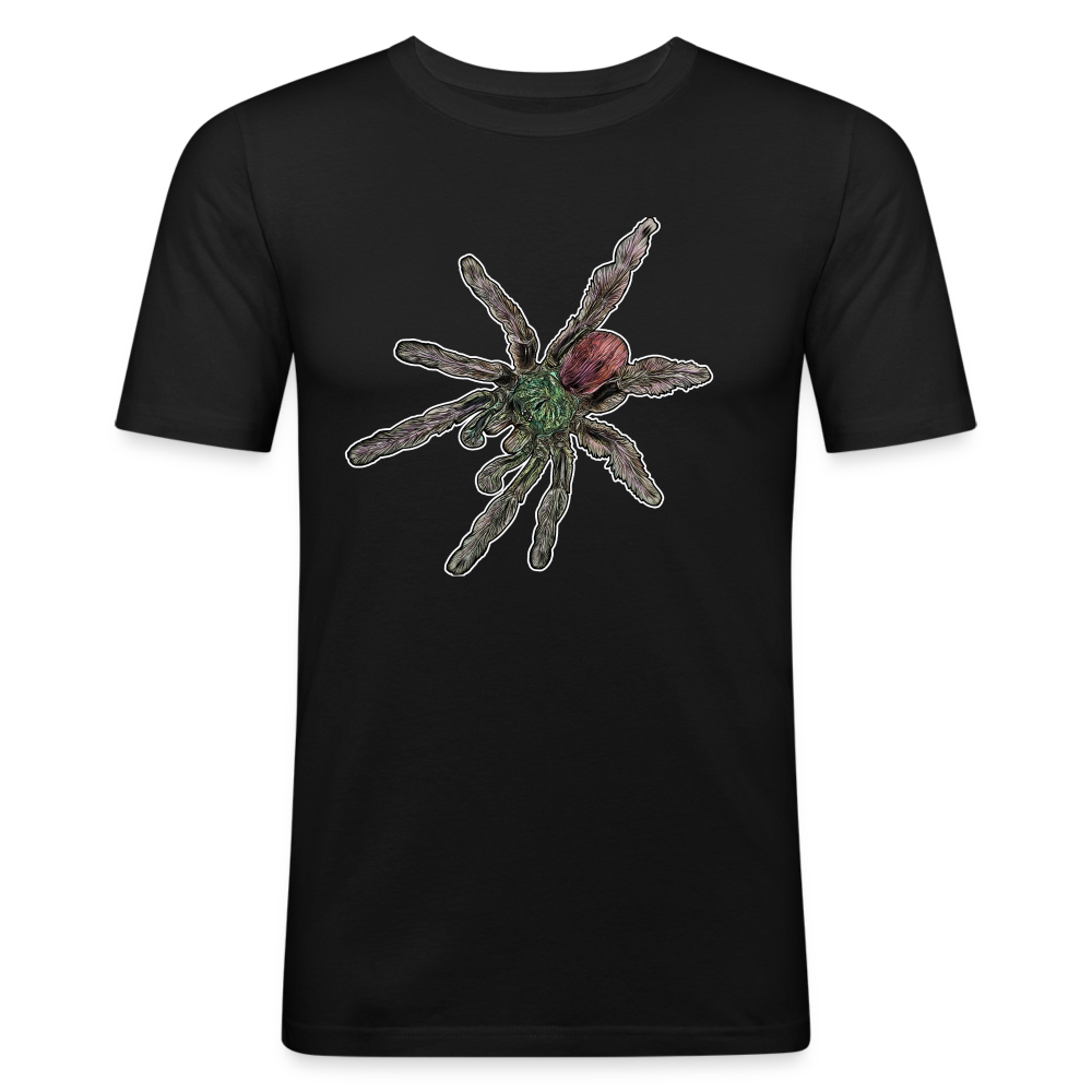 Männer Slim Fit T-Shirt Caribena versicolor - Schwarz