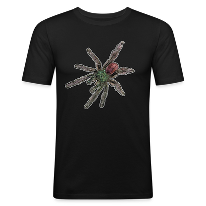 Männer Slim Fit T-Shirt Caribena versicolor - Schwarz