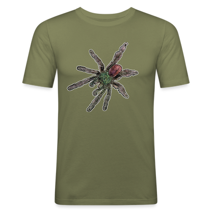 Männer Slim Fit T-Shirt Caribena versicolor - khaki Grün