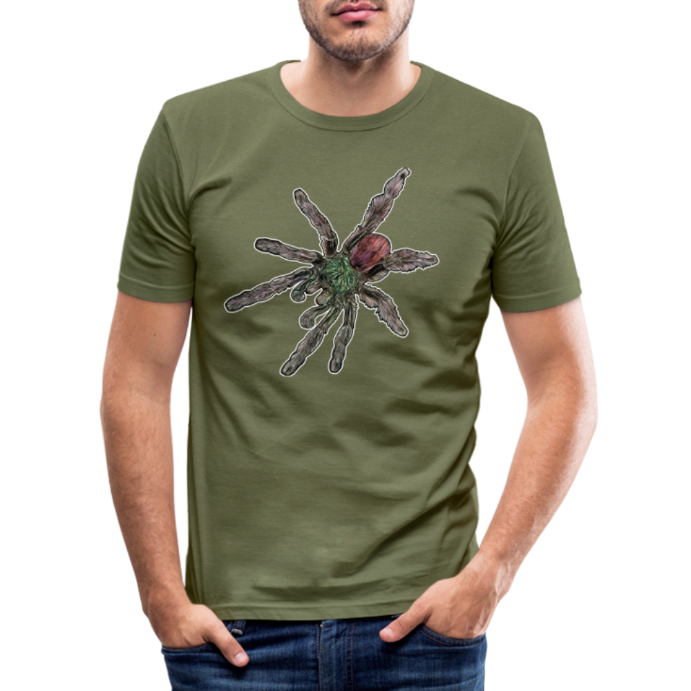 Männer Slim Fit T-Shirt Caribena versicolor - khaki Grün