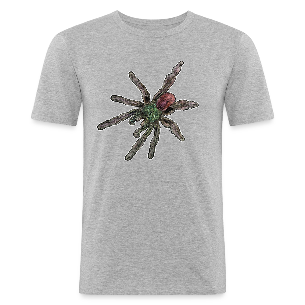 Männer Slim Fit T-Shirt Caribena versicolor - Grau meliert