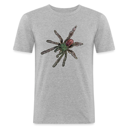 Männer Slim Fit T-Shirt Caribena versicolor - Grau meliert