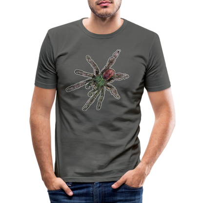 Männer Slim Fit T-Shirt Caribena versicolor - Graphite