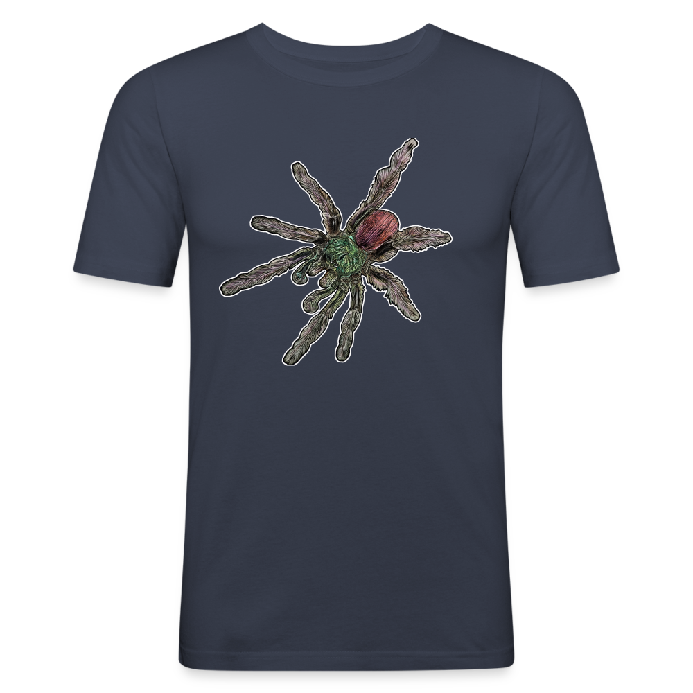 Männer Slim Fit T-Shirt Caribena versicolor - Navy